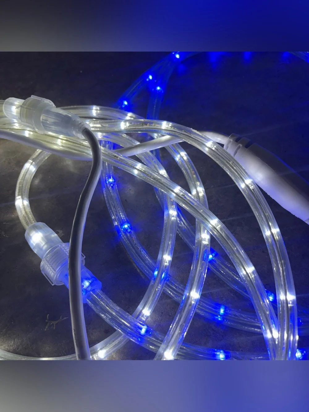 Blue & White Rope Lights